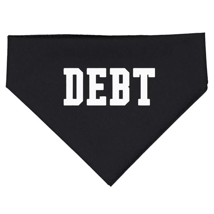 Funny Debt College University Student Loan USA-Made Doggie Bandana