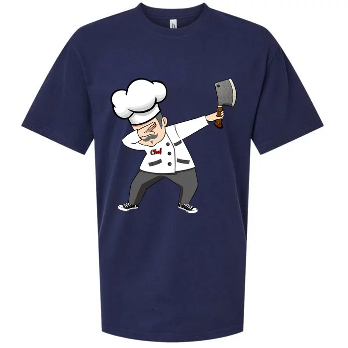 Funny Dabbing Chef Tee Dab Chef Gift Culinary Christmas Gift Sueded Cloud Jersey T-Shirt