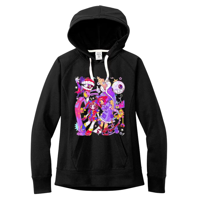 Funny Digital Circus Pomni Ragatha Jax Women's Fleece Hoodie