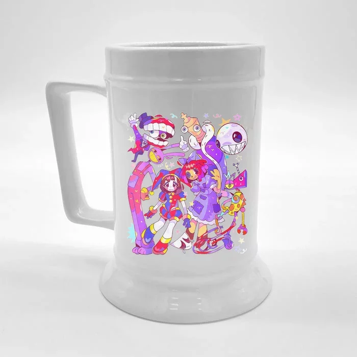 Funny Digital Circus Pomni Ragatha Jax Front & Back Beer Stein ...