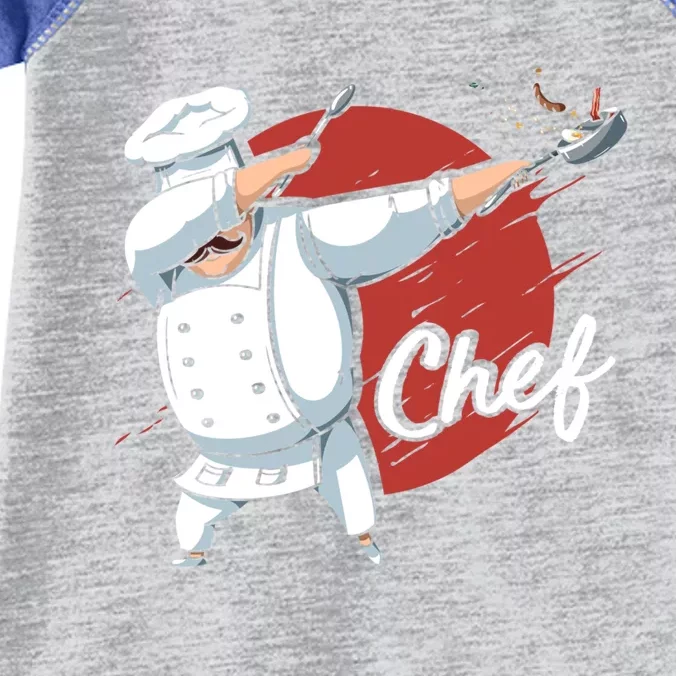 Funny Dabbing Chef Japan Flag Food Kitchen Cook Chef Gift Infant Baby Jersey Bodysuit