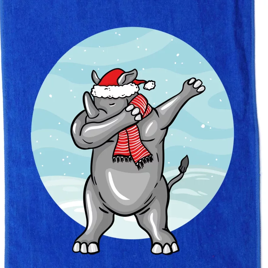 Funny Dabbing Christmas Santa Claus Rhino Lover Gift Platinum Collection Golf Towel