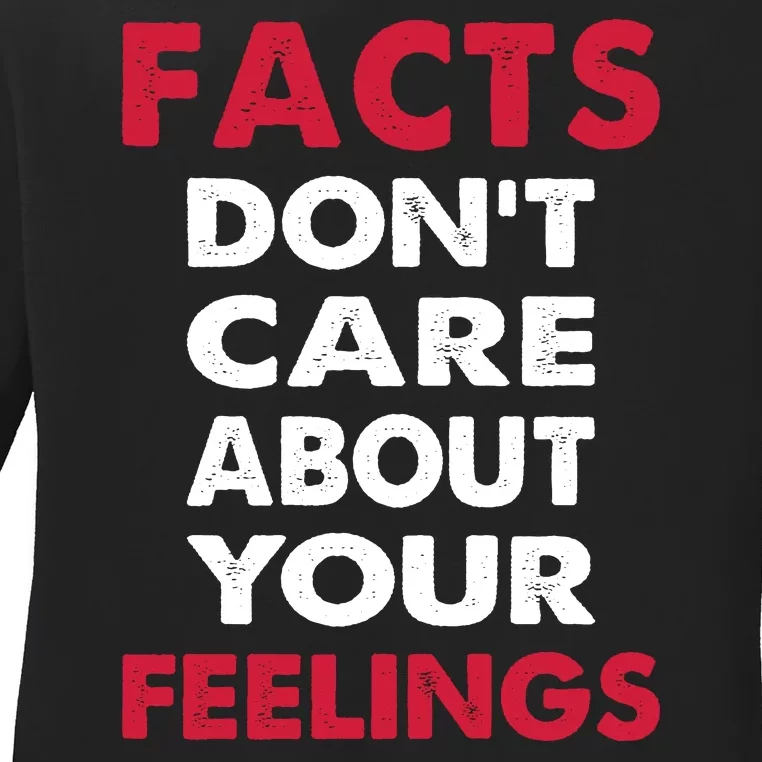 Facts Don't Care About Your Feelings Shirt, Ben Shapiro Shirt, Republican Shirt, Ladies Long Sleeve Shirt