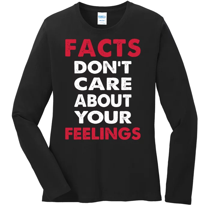 Facts Don't Care About Your Feelings Shirt, Ben Shapiro Shirt, Republican Shirt, Ladies Long Sleeve Shirt