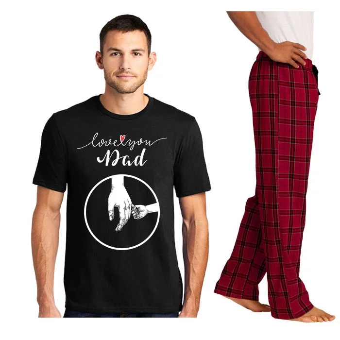 Fathers Day Celebration I Love You Dad Gift Pajama Set