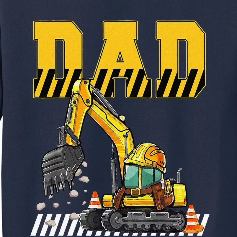 Funny Dad Construction Excavator Matching Family Sweatshirt