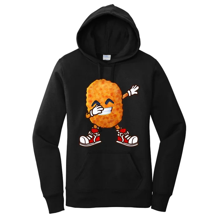 Funny Dabbing Chicken Nuggets Design Nugget Lover Women's Pullover Hoodie