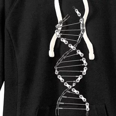 Funny DNA Cycling Bicycle Chain Mountain Bike Lovers Outfit Women's Fleece Hoodie