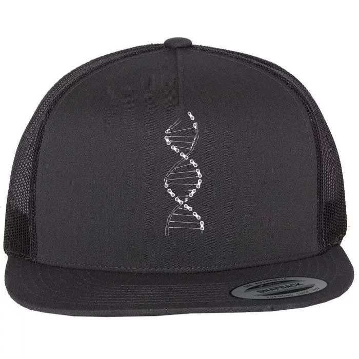 Funny DNA Cycling Bicycle Chain Mountain Bike Lovers Outfit Flat Bill Trucker Hat