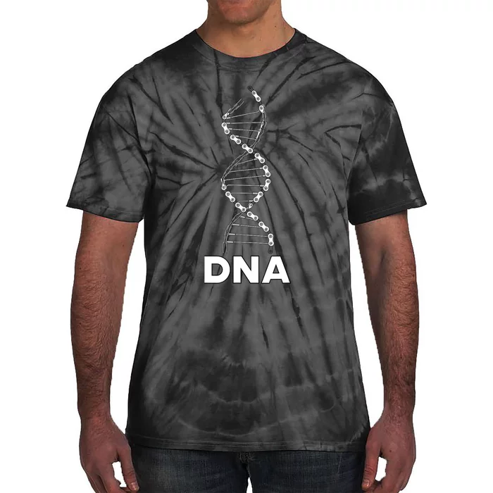 Funny DNA Cycling Bicycle Chain Mountain Bike Lovers Outfit Tie-Dye T-Shirt