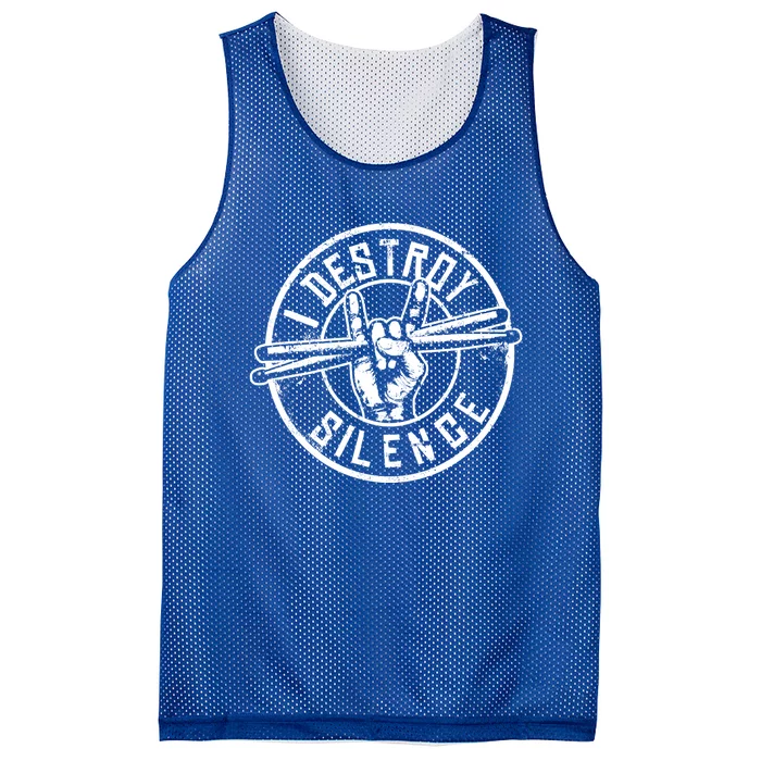 Funny Drummer Cute Gift Musician Gift Percussion Lover Cute Gift Mesh Reversible Basketball Jersey Tank