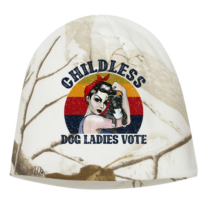 Funny Dog Childless Dog Ladies Vote The Riveter Kati - Camo Knit Beanie