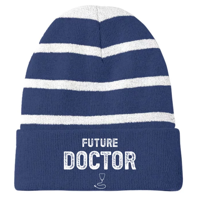 Future Doctor Clothing For Student Doctor Striped Beanie with Solid Band