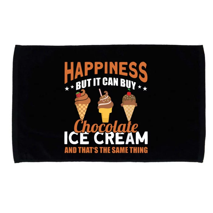 Frozen Dessert Chocolate Lover Funny Ice Cream Microfiber Hand Towel