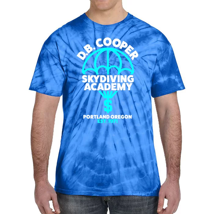 Funny D.B. Cooper Shirt DB Cooper Skydiving Academy Tie-Dye T-Shirt