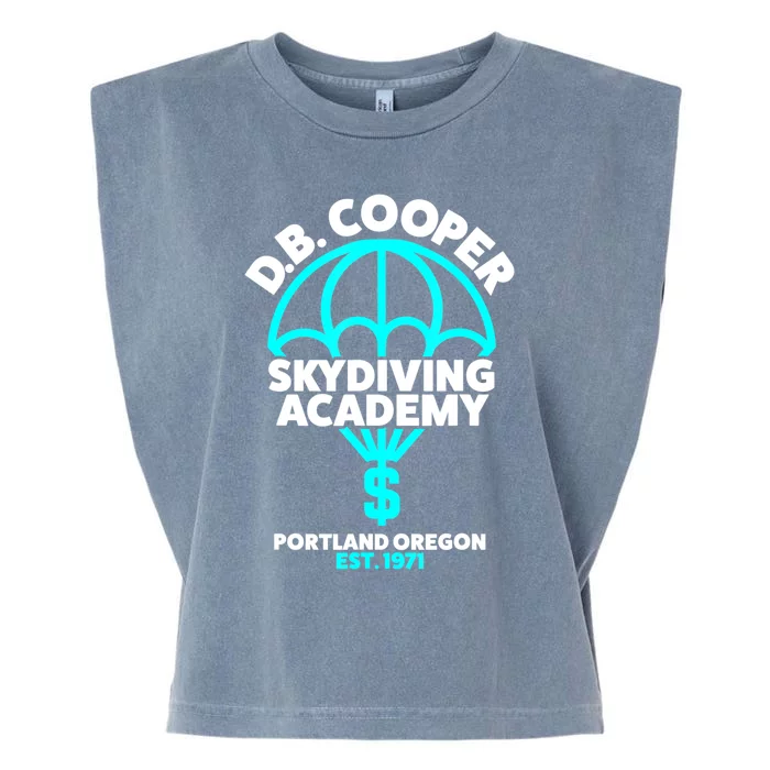 Funny D.B. Cooper Shirt DB Cooper Skydiving Academy Garment-Dyed Women's Muscle Tee