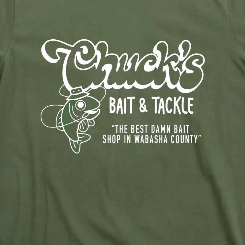 Father's Day Chuck's Bait & Tackle Fishing T-Shirt