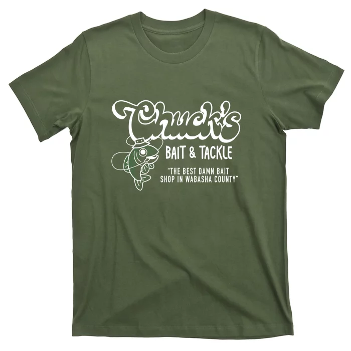 Father's Day Chuck's Bait & Tackle Fishing T-Shirt