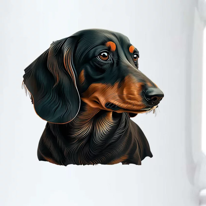 Funny Dachshund Cute Weiner Dog Gift Black Color Changing Mug