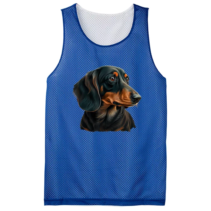 Funny Dachshund Cute Weiner Dog Gift Mesh Reversible Basketball Jersey Tank