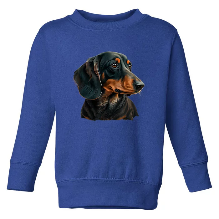 Funny Dachshund Cute Weiner Dog Gift Toddler Sweatshirt