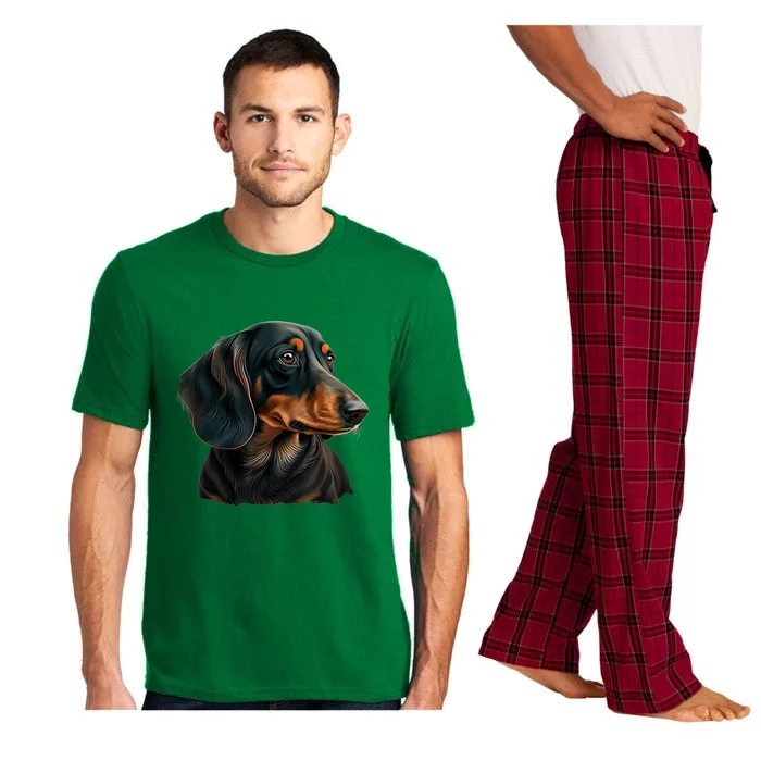 Funny Dachshund Cute Weiner Dog Gift Pajama Set