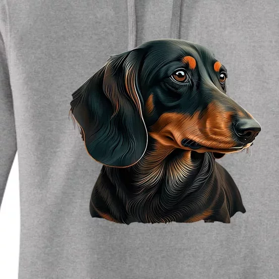 Funny Dachshund Cute Weiner Dog Gift Women's Pullover Hoodie