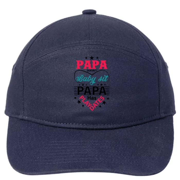 Fathers Day Cute Quote T 7-Panel Snapback Hat