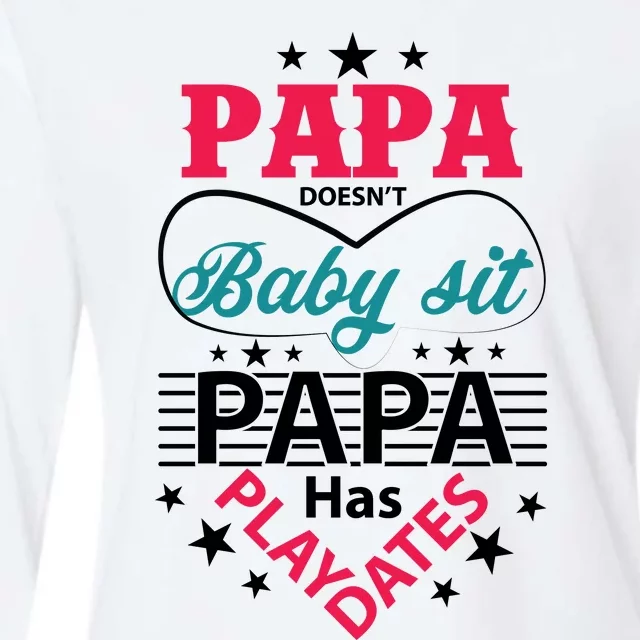 Fathers Day Cute Quote T Womens Cotton Relaxed Long Sleeve T-Shirt