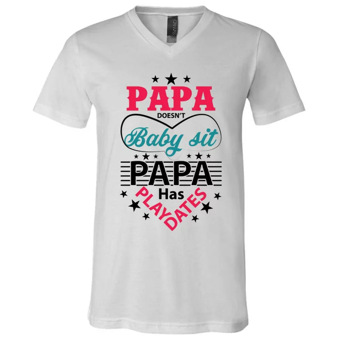 Fathers Day Cute Quote T V-Neck T-Shirt