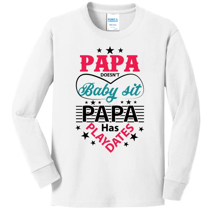 Fathers Day Cute Quote T Kids Long Sleeve Shirt