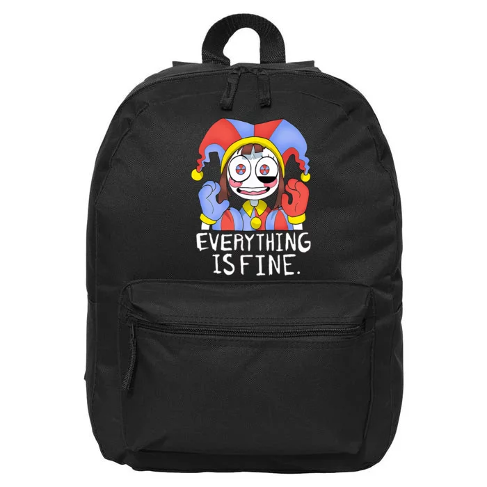 Funny digital circus pomni everything is fine 16 in Basic Backpack ...