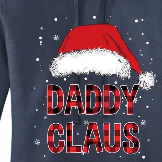 Funny Daddy Claus Red Plaid Christmas Family Pjs Matching Gift Women's Pullover Hoodie