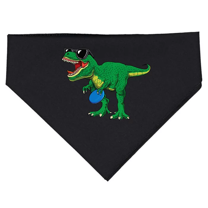 Frisbees Dino Cute T Rex Dinosaur Disc Golf Gift USA-Made Doggie Bandana