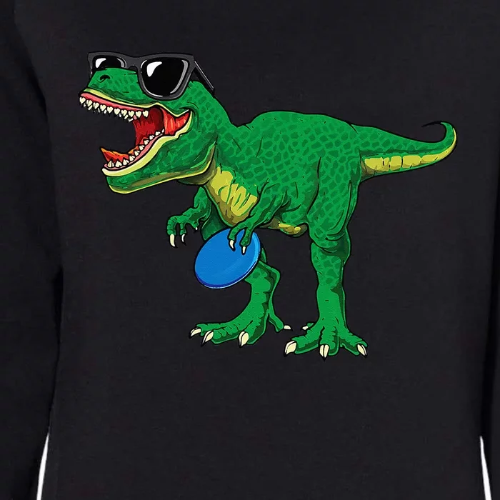 Frisbees Dino Cute T Rex Dinosaur Disc Golf Gift Womens California Wash Sweatshirt