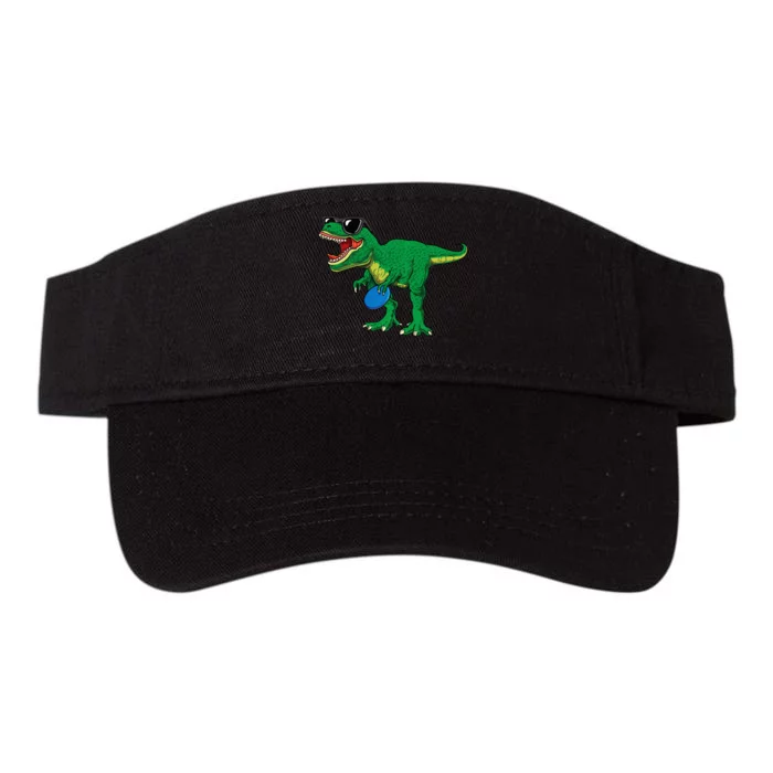 Frisbees Dino Cute T Rex Dinosaur Disc Golf Gift Valucap Bio-Washed Visor