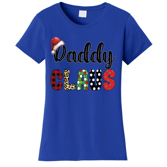 Funny Daddy Claus Santa Hat Christmas Family Matching Set Great Gift Women's T-Shirt