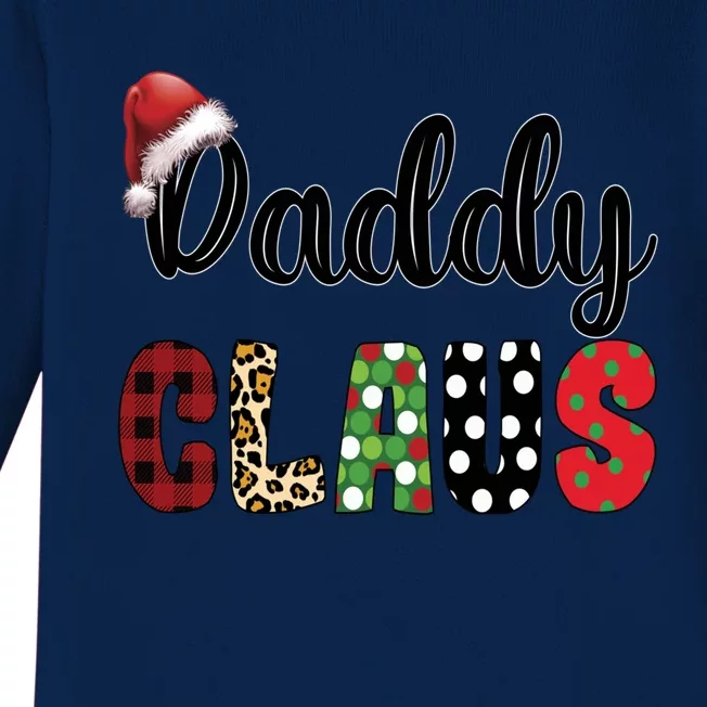 Funny Daddy Claus Santa Hat Christmas Family Matching Set Great Gift Baby Long Sleeve Bodysuit