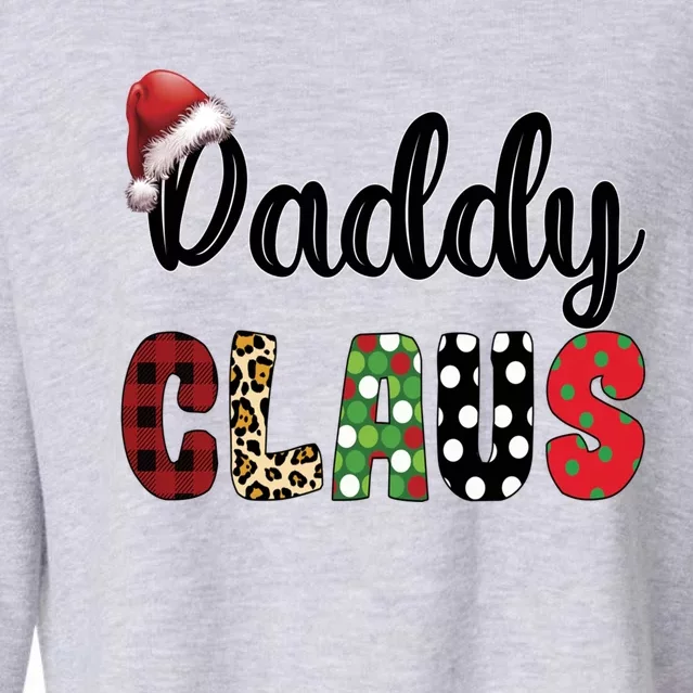 Funny Daddy Claus Santa Hat Christmas Family Matching Set Great Gift Cropped Pullover Crew