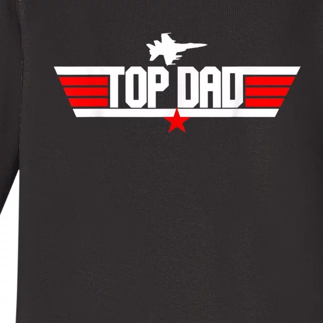 Fathers Day Christmas Birthday For Top Dad Baby Long Sleeve Bodysuit