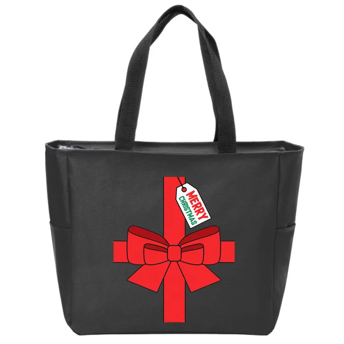 Funny Diy Christmas Present Costume Zip Tote Bag