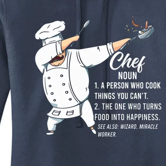 Funny Dabbing Chef Definition Restaurant Kitchen Cook Chef Women's Pullover Hoodie