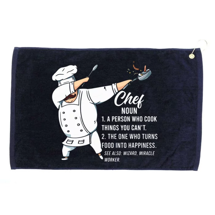 Funny Dabbing Chef Definition Restaurant Kitchen Cook Chef Grommeted Golf Towel