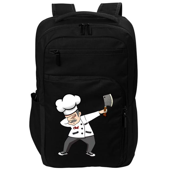 Funny Dabbing Chef Tee Dab Chef Gift Culinary Christmas Gift Impact Tech Backpack