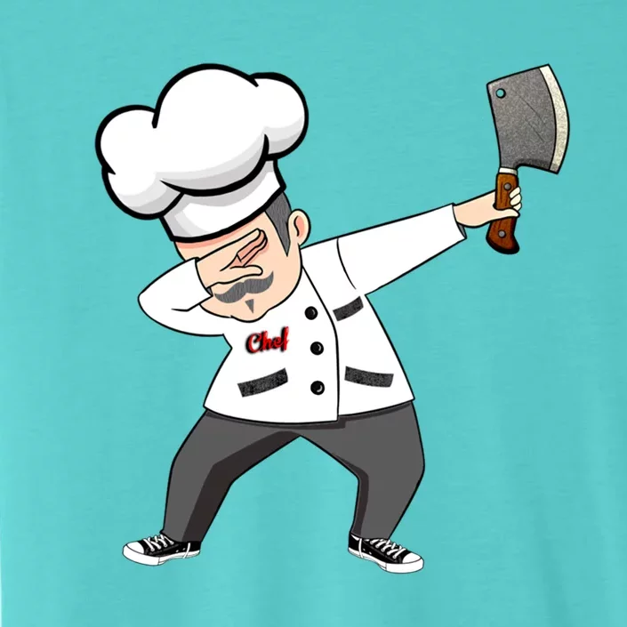 Funny Dabbing Chef Tee Dab Chef Gift Culinary Christmas Gift ChromaSoft Performance T-Shirt