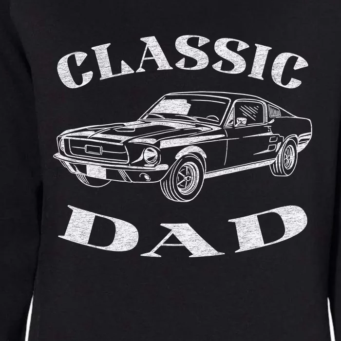 Funny Dad Classic Car Graphic Womens California Wash Sweatshirt