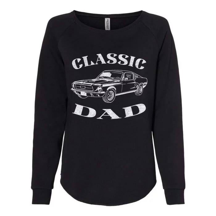 Funny Dad Classic Car Graphic Womens California Wash Sweatshirt