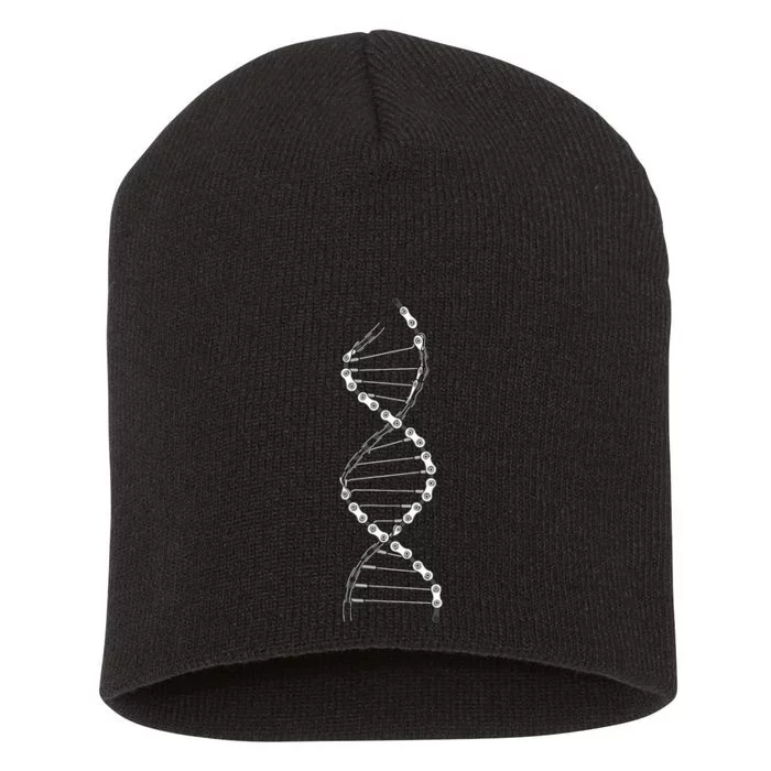 Funny DNA Cycling Bicycle Chain Mountain Bike Lovers Outfit Short Acrylic Beanie