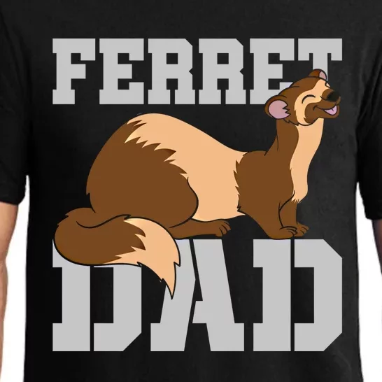 Ferret Dad Cute Pet Animal Lover Daddy Ferret Gift Pajama Set