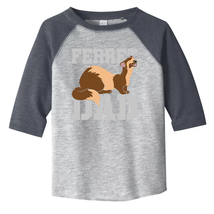 Ferret Dad Cute Pet Animal Lover Daddy Ferret Gift Toddler Fine Jersey T-Shirt